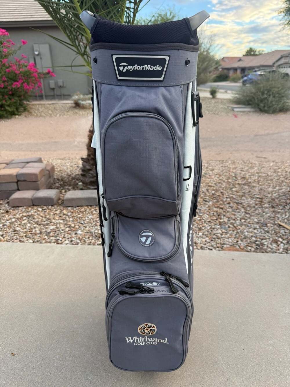 TaylorMade Cart Lite Gray 14-Way Golf Cart Bag